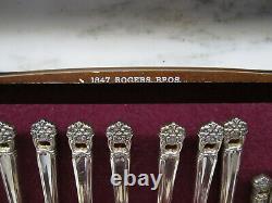 Vintage Rogers Bros I. S. Eternally Yours 64pc Silver Plated Flatware Set C2594