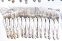 Vintage Set of 60 Soviet Russian MNC Silver Plated FORKS SPOONS KNIVES