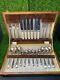Vintage Sheffield Silver Plated Canteen Of Cutlery. Six Settings. Butler case