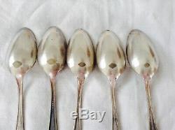 Vintage Silver Community Plate Spoons Set Lot Of 5 Antique Unique Old Rare