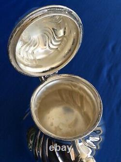 Vintage Silverplate Coffee Tea Service Set Marked HKE