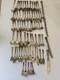 Vintage Silverplate Flatware 73 Piece Set Lot Various Brands