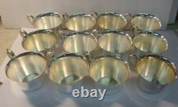Vintage TOWLE Silver Plate Punch Bowl Set with Twelve (12) Cups & Leonard Ladle