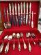 Vintage WM Rogers 52 Piece Silverware Set In Box IS Stamp On Back