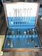 Vintage WM Rogers Silverplate Flatware Set Boxed 53 Pc Mid Century Holiday Gift