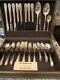 Vntg 1847 Rogers Bros. 60 Piece Silverplate Daffodil Flatware Set WithWooden Case