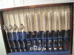 Vtg 52 Pc Set National Silver Co AA Plus NARCISSUS Pattern SilverPlate Flatware