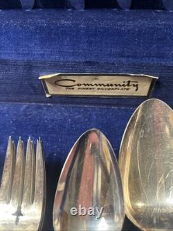 Vtg Community Oneida Silver Plate MILADY Flatware Silverware Set