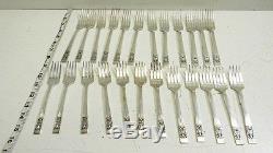 Vtg Coronation Community Silverplate Flatware Set withWooden Case with100+ Pieces