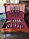 Vtg King Edward Silverplate 35 Pc Silverware & Serving Set Storage Box 1930's