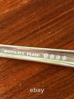 Vtg King Edward Silverplate 35 Pc Silverware & Serving Set Storage Box 1930's