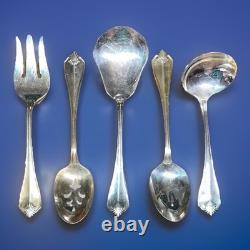 Vtg. Oneida Silverplated Flatware King James 55 Piece Set withStorage Case READ