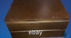 Vtg. Oneida Silverplated Flatware King James 55 Piece Set withStorage Case READ