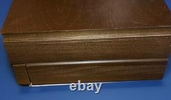 Vtg. Oneida Silverplated Flatware King James 55 Piece Set withStorage Case READ