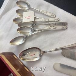 Vtg Oneida William A Rogers Sectional Silverplated Flatware Set Of 68 Serving