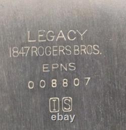 Vtg Rogers Bros 1847 Prelude Silverplate Tea Set Pot, Sugar, Creamer & Thongs