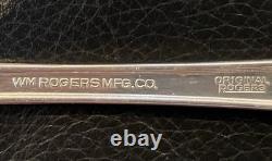 Vtg Wm Rogers Mist Marigold Silverplate Flatware Complete Set 50 Pcs (serves 8)