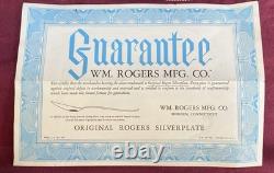 Vtg Wm Rogers Mist Marigold Silverplate Flatware Complete Set 50 Pcs (serves 8)