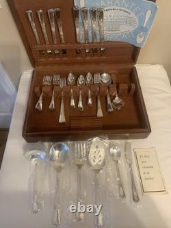 WM Roger's Silver plated Flatware Set Cadence Serving Pieces Included