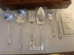 WM Roger's Silver plated Flatware Set Cadence Serving Pieces Included