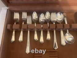 WM Roger's Silver plated Flatware Set Cadence Serving Pieces Included
