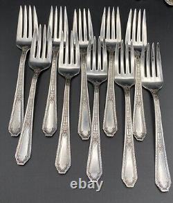 WM Rogers Extra Plate Chalfonte Original Rogers Silverplate 62pc Flatware Set