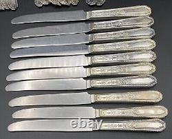 WM Rogers Extra Plate Chalfonte Original Rogers Silverplate 62pc Flatware Set