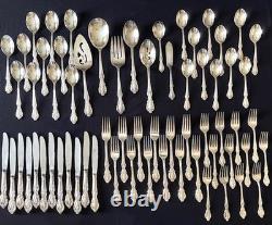 WM Rogers Mfg Co Original Rogers GRAND ELEGANCE Silver Plate Flatware 65 piece +