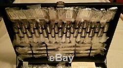 WM Rogers & Son Silverplated Flatware Set Royal Plume 62 Pieces. Never opened