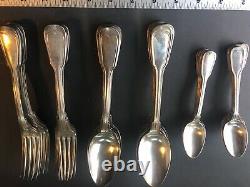 WWii French Stamped Silverware Set With A. Vedel Stamped Knives. Rare Find