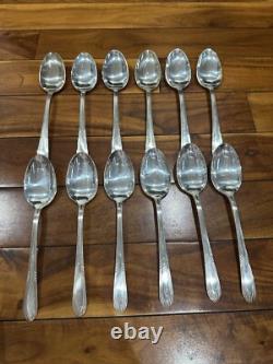 Wm Rogers International Silver Fascination Silver Plated Silverware 115pc COA