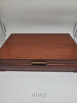 Wm. Rogers Mfg. Original Rogers And Primrose Silverware Set With Wooden Box