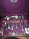 Wm. Rogers Or 1881 Rogers Silverplate Flatware 36pcs Set Forks Spoons Knives Box