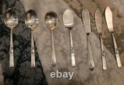 Wm. Rogers Silverplate Flatware Set with Wooden Case, Community, Oneida, Tiffany