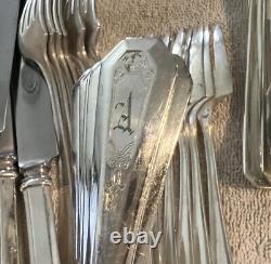 Wm Rogers & Son AA La France 1920 Silverplate For 6, Six Pc. Place Setting NICE