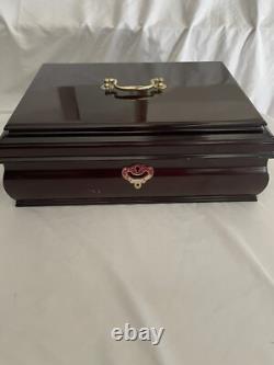 Wm Rogers & Son Gardenia IS Silver Plate Set 85 Pieces with Chest 1941