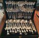 Wm. Rogers & Son Silverplated Enchanted Rose Flatware Set 51 pieces. NEW