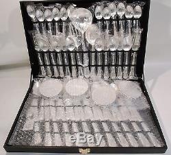 Wm. Rogers and Son 8 Place Setting Silverplate Flatware plus extras 51 pieces