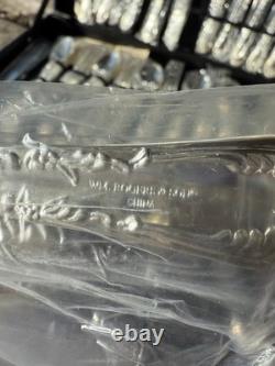 Wm Rogers and Son Enchanted Rose Silverware 50 Pc Set