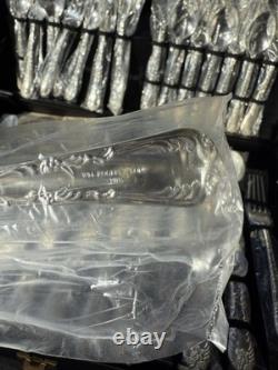 Wm Rogers and Son Enchanted Rose Silverware 50 Pc Set