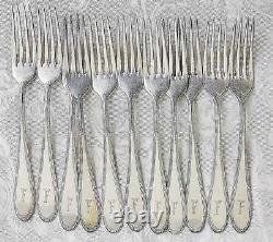 Wmf Antique Silverplate Alpaca 90 Flatware Set 29 Pieces Knives, Forks, Spoons